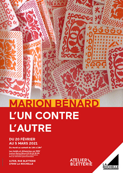 exposition, exhibition, art contemporain, contemporary art, Marion Bénard, Maison contemporain, solo show, Atelier la Bletterie, la Rochelle